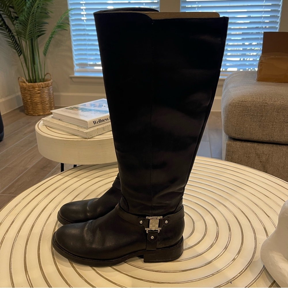 Vince Camuto Black Knee-High Boots